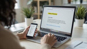 trouvez les conditions générales d'utilisation d un site