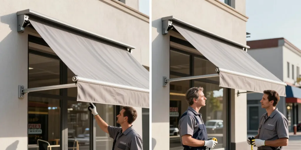 store banne pour professionnel